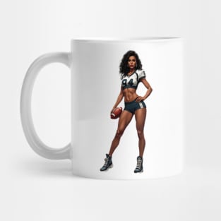 American Football Cheerleader Mug